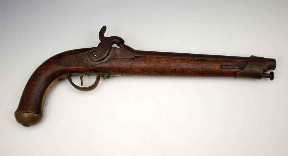 Appraisal: EUROPEAN PERCUSSION PISTOL Most likely from Belgium or Germany proof