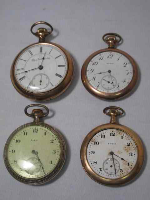 Appraisal: Two size on one Arabic roman numeral dials all Elgin