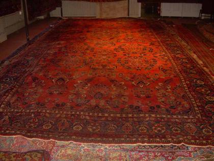 Appraisal: Sarouk carpet west persia circa Inscribed ft x ft in