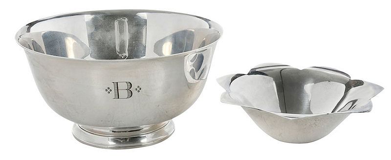 Appraisal: Two Tiffany Sterling Silver Bowls American mid late th century