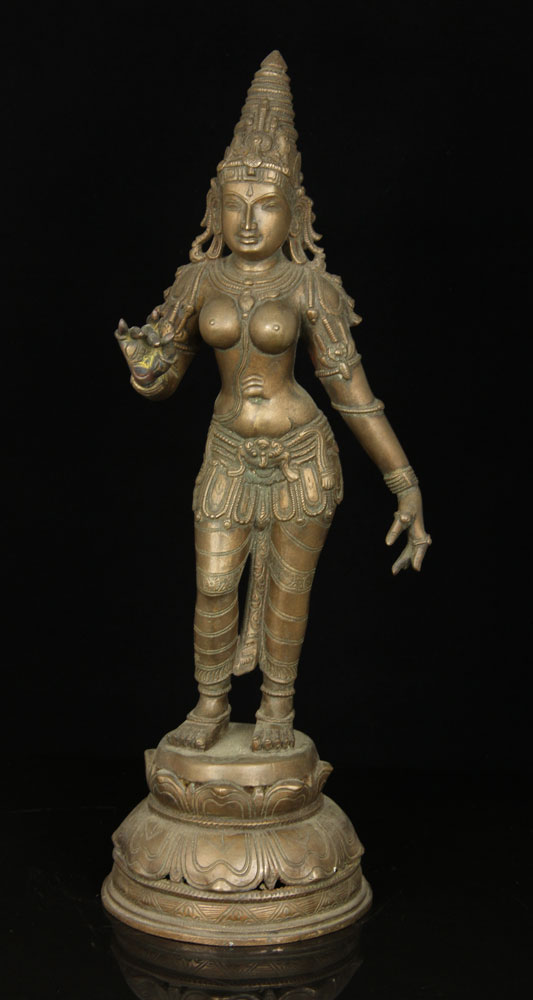 Appraisal: - Standing Bronze Shyama Tara Standing figure of the goddess