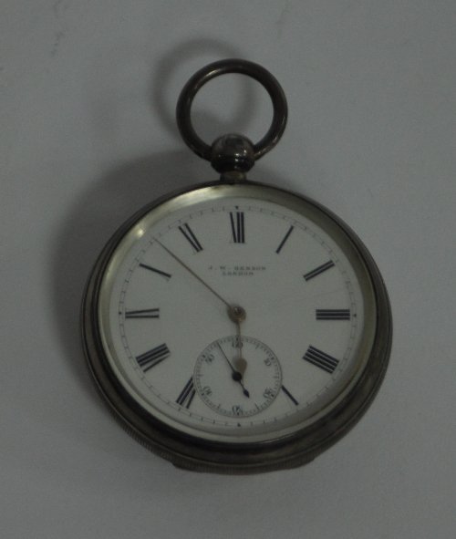 Appraisal: An open faced pocket watch by J W Benson London