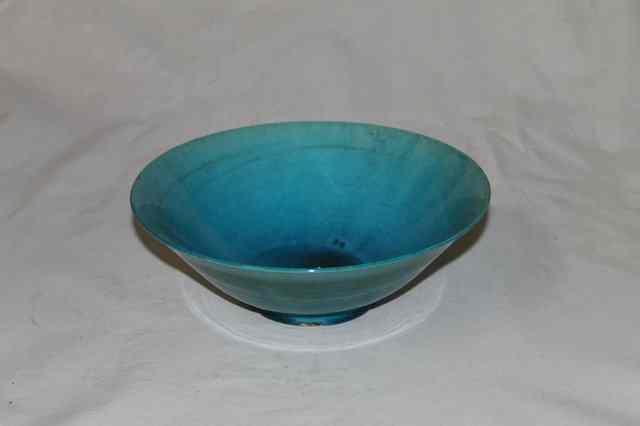 Appraisal: A CHINESE TURQUOISE PORCELAIN GLAZED TAPERING BOWL th Century