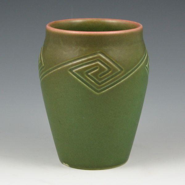 Appraisal: Rookwood Z-line Arts Crafts vase from in matte green Marked