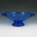 Appraisal: Cobalt blue vintage s compote Unmarked Very good condition with