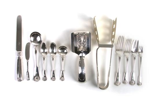 Appraisal: An American Sterling Silver Partial Flatware Service Tiffany Co Length