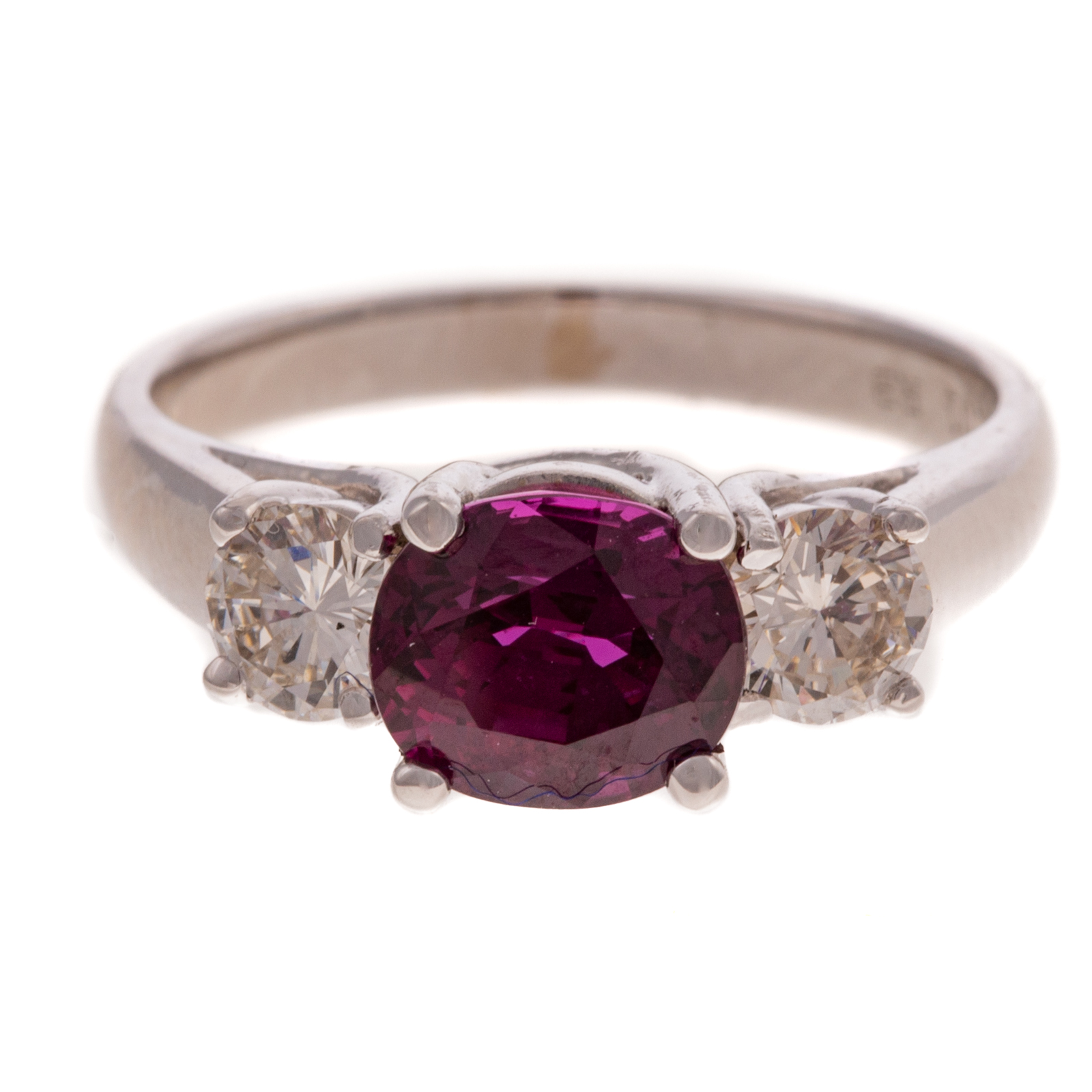 Appraisal: A CT RUBY DIAMOND RING IN K K white gold