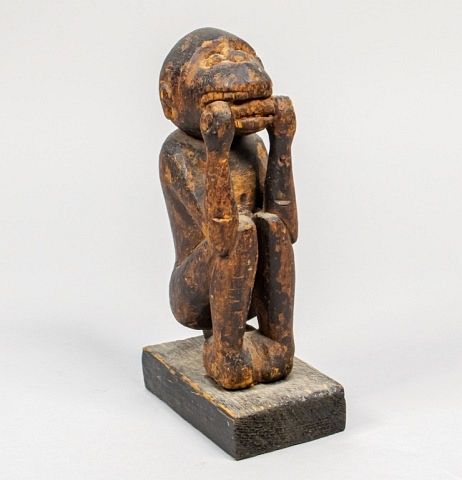 Appraisal: Bafo Tribe Deity Statue Cameroon One Bafo from Cameroon wooden