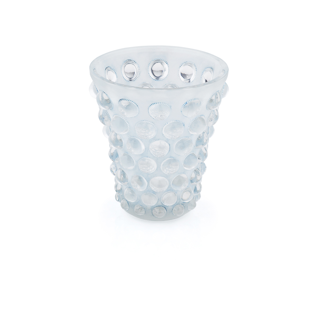 Appraisal: REN LALIQUE - 'BAMMAKO' FROSTED AND CLEAR GLASS VASE DESIGNED