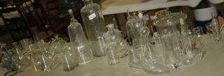 Appraisal: Apothecary Chemical Glassware Apparatus Distillation Set-Up Flasks Beakers Etc