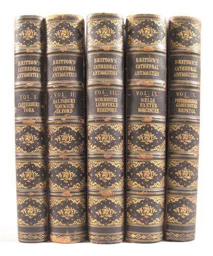 Appraisal: vols Britton John The Cathedral Antiquities London M A Nattali