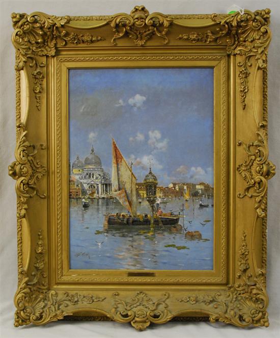 Appraisal: ANTONIO MARIA DE REYNA MANESCAU Spanish - VENETIAN CANAL oil