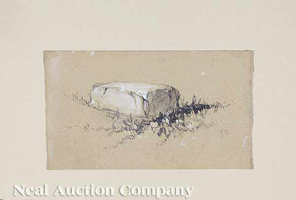 Appraisal: John Ruskin English - A Weathered Dressed Stone in a