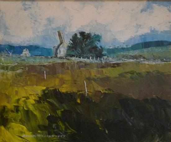 Appraisal: DAVID MILLISS ANOTHER TIMESCAPE HUNTER VALLEY OIL ON CANVAS