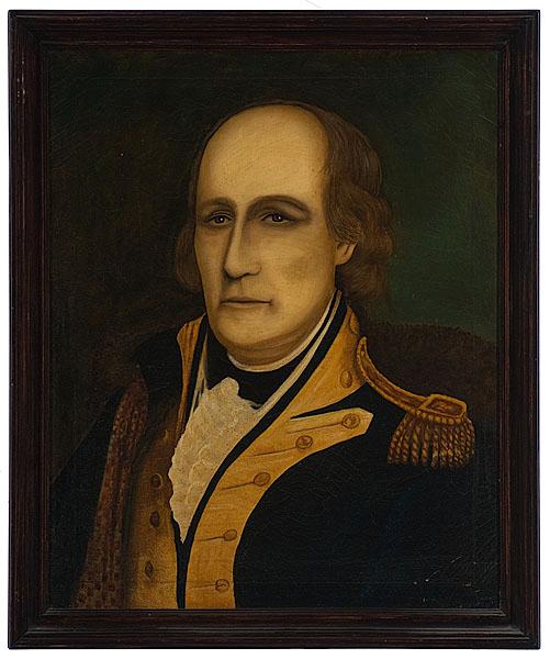 Appraisal: PORTRAIT OF GEORGE ROGERS CLARK AFTER MATTHEW HARRIS JOUETT American