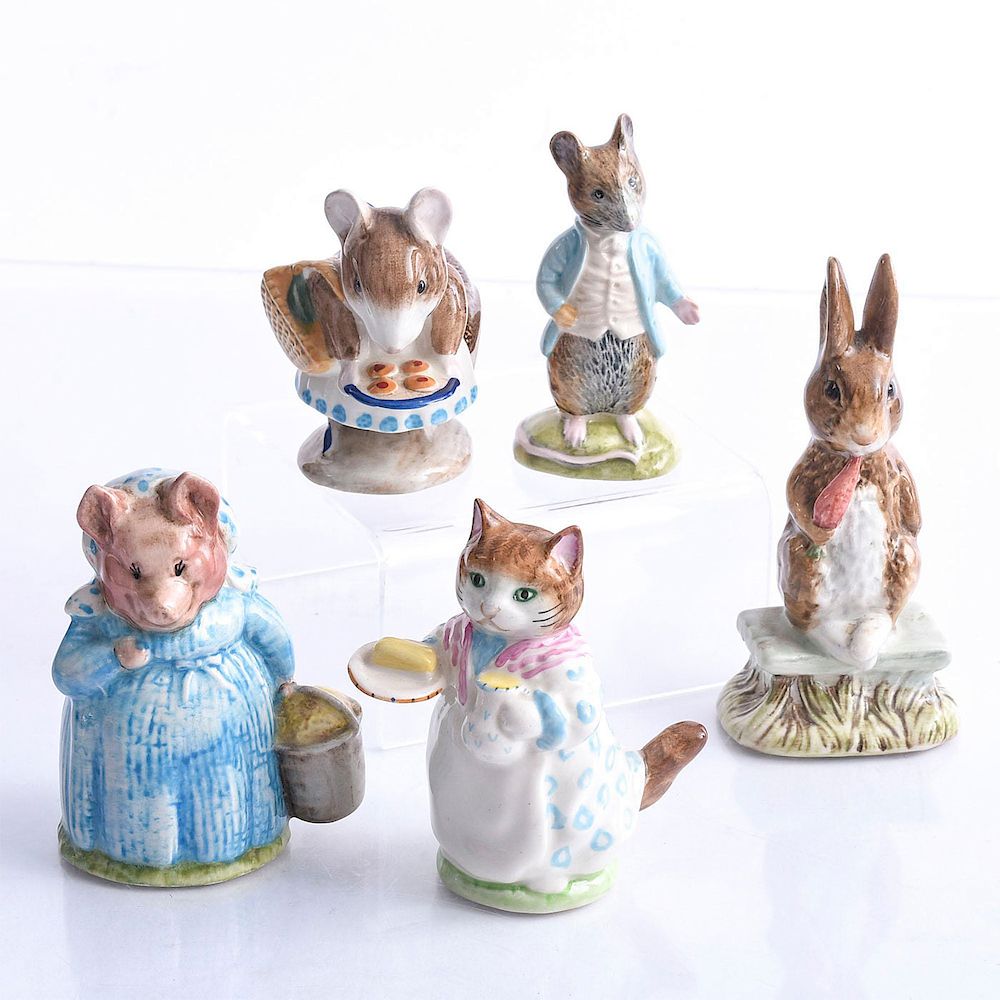 Appraisal: BESWICK BEATRIX POTTER ANIMAL FIGURES Characters from the famed writer's