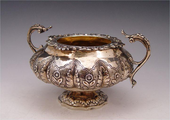 Appraisal: A B SAVORY HANDLED STERLING BOWL Hallmarked with A B