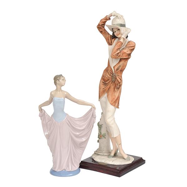 Appraisal: A LLADRO PORCELAIN FIGURE OF A BALLERINA AND A GIUSEPPE