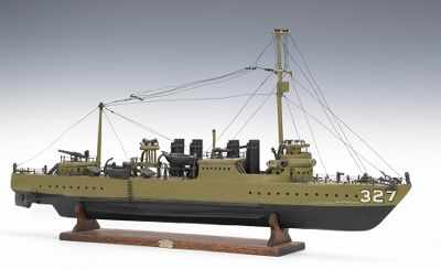 Appraisal: Ship Model of The U S S Preston Solid wood