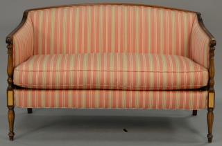 Appraisal: Sheraton style loveseat lg in Provenance Property from Credit Suisse's