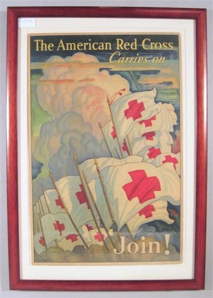 Appraisal: piece Wyeth N C Color Offset Poster The American Red