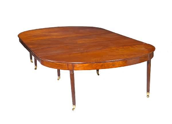 Appraisal: A fine Regency mahogany extension dining table first quarter th