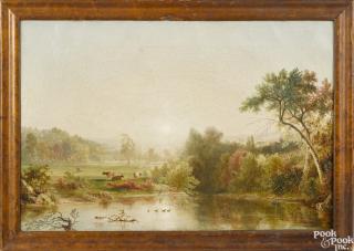 Appraisal: DeWitt Boutelle American - oil on canvas landscape signed lower