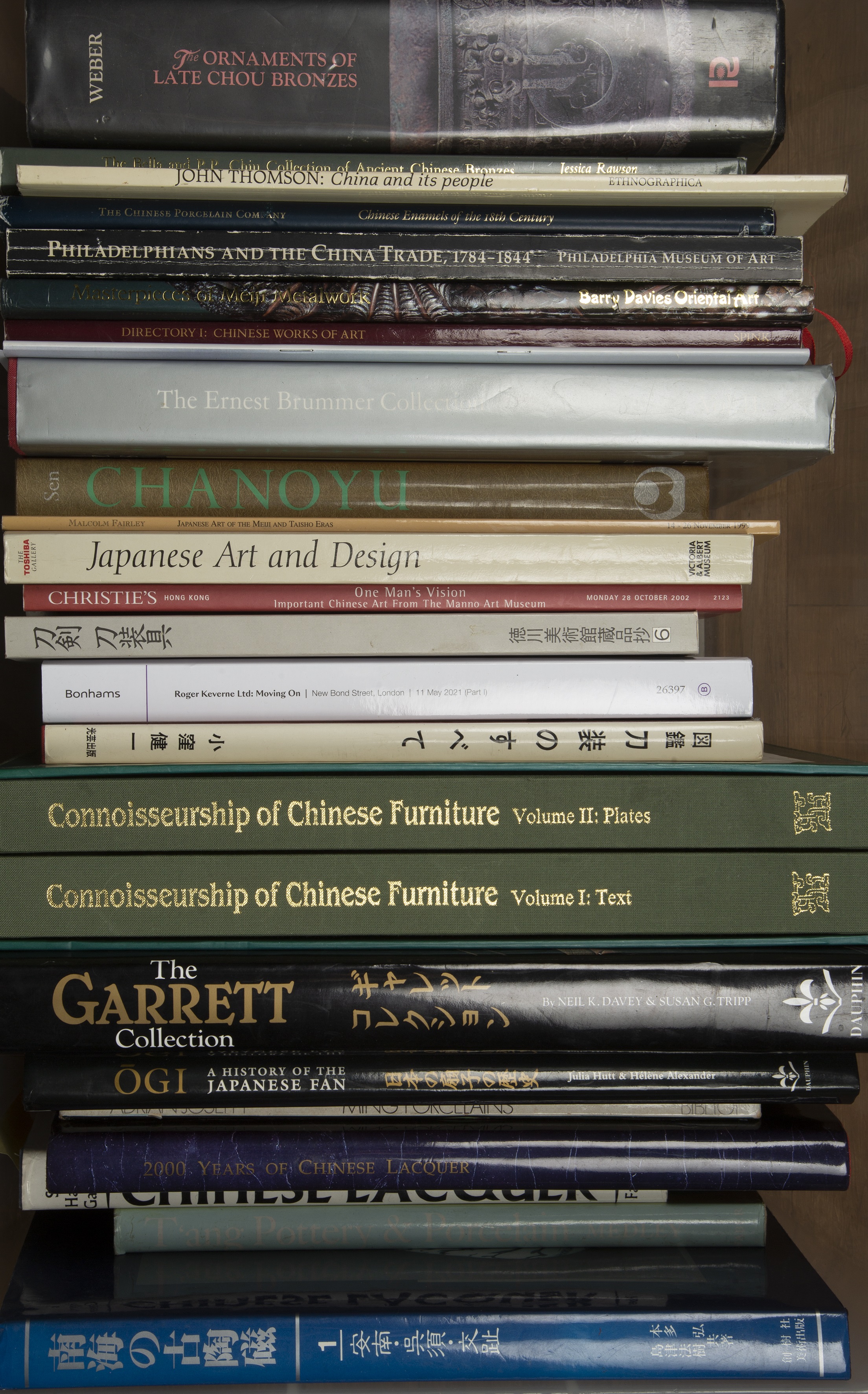 Appraisal: Collection of reference books and cataloguesChinese and Japanese subjects including-