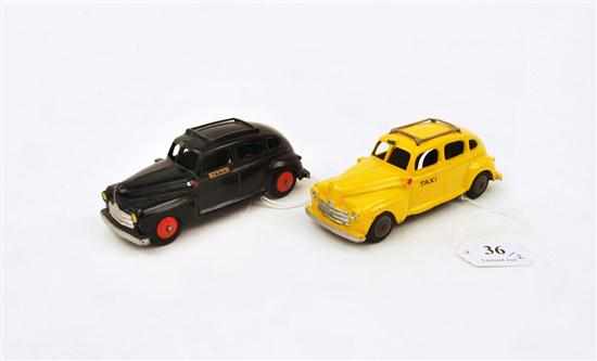 Appraisal: TWO TEKNO TAXIS INCLUDING ONE YELLOW AND ONE BLACK BOTH