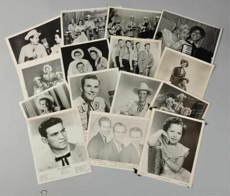 Appraisal: Scrapbook of Country Music Star Photos Description Contains over star