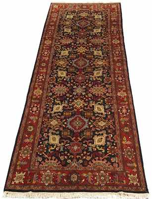 Appraisal: A Persian Mahal Gallery Runner Apprx '- x '- Medium