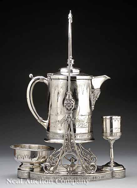 Appraisal: An American Silverplate Polar Seascape Ice Water Set Simpson Hall