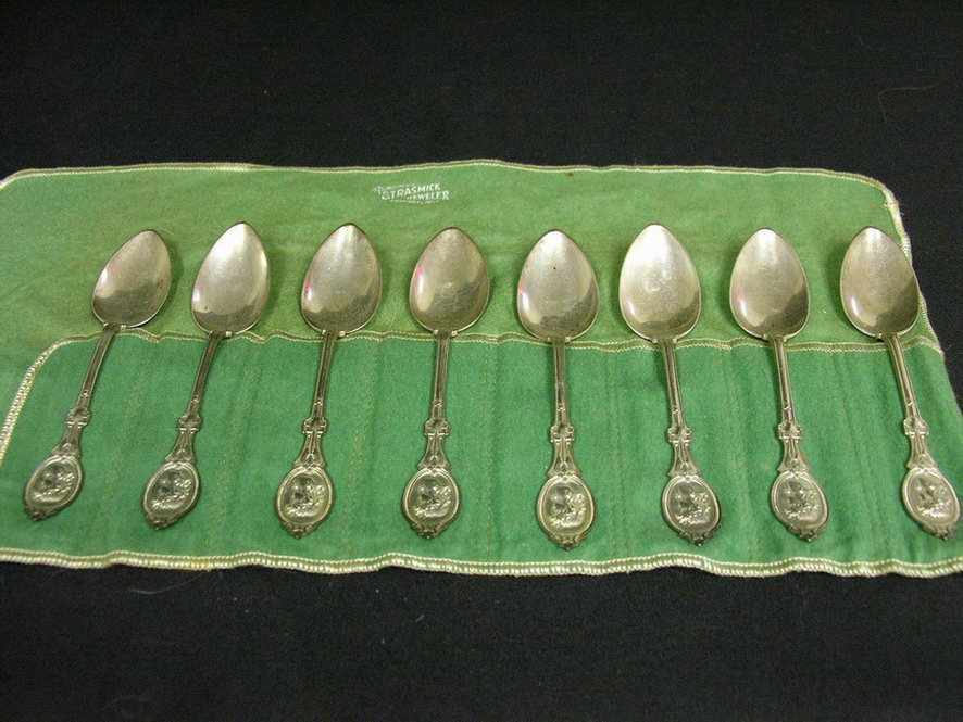 Appraisal: STERLING SPOONS STEPHEN SMITH MARK Mark SS for Stephen Smith