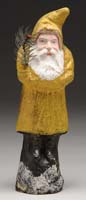 Appraisal: - YELLOW BELSNICKEL A great yellow coated Belsnickel with an