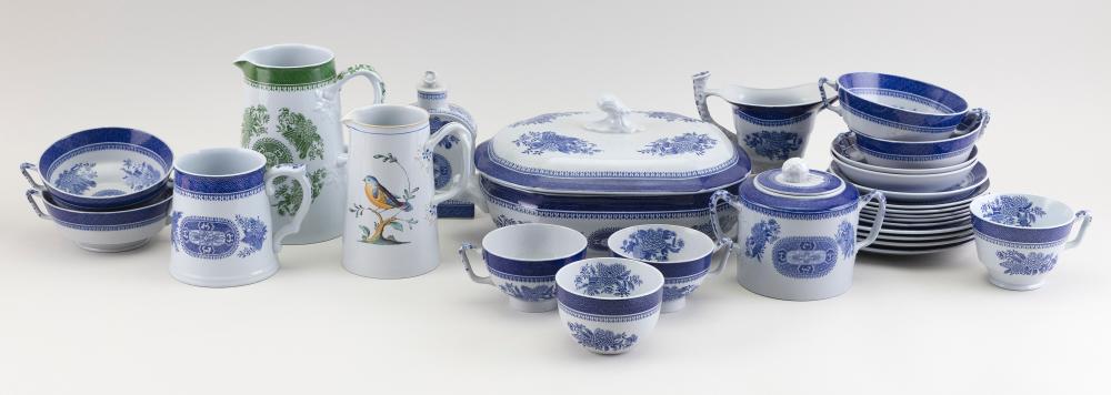 Appraisal: TWENTY-SEVEN PIECES OF COPELAND SPODE FITZHUGH AND QUEEN S BIRD