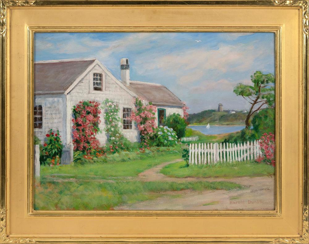 Appraisal: HAROLD C DUNBAR MASSACHUSETTS - OLD HOUSE ON SUNSET LANE