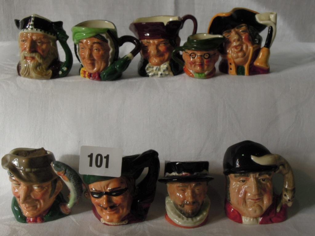 Appraisal: A collection of eight Royal Doulton small Character Jugs including