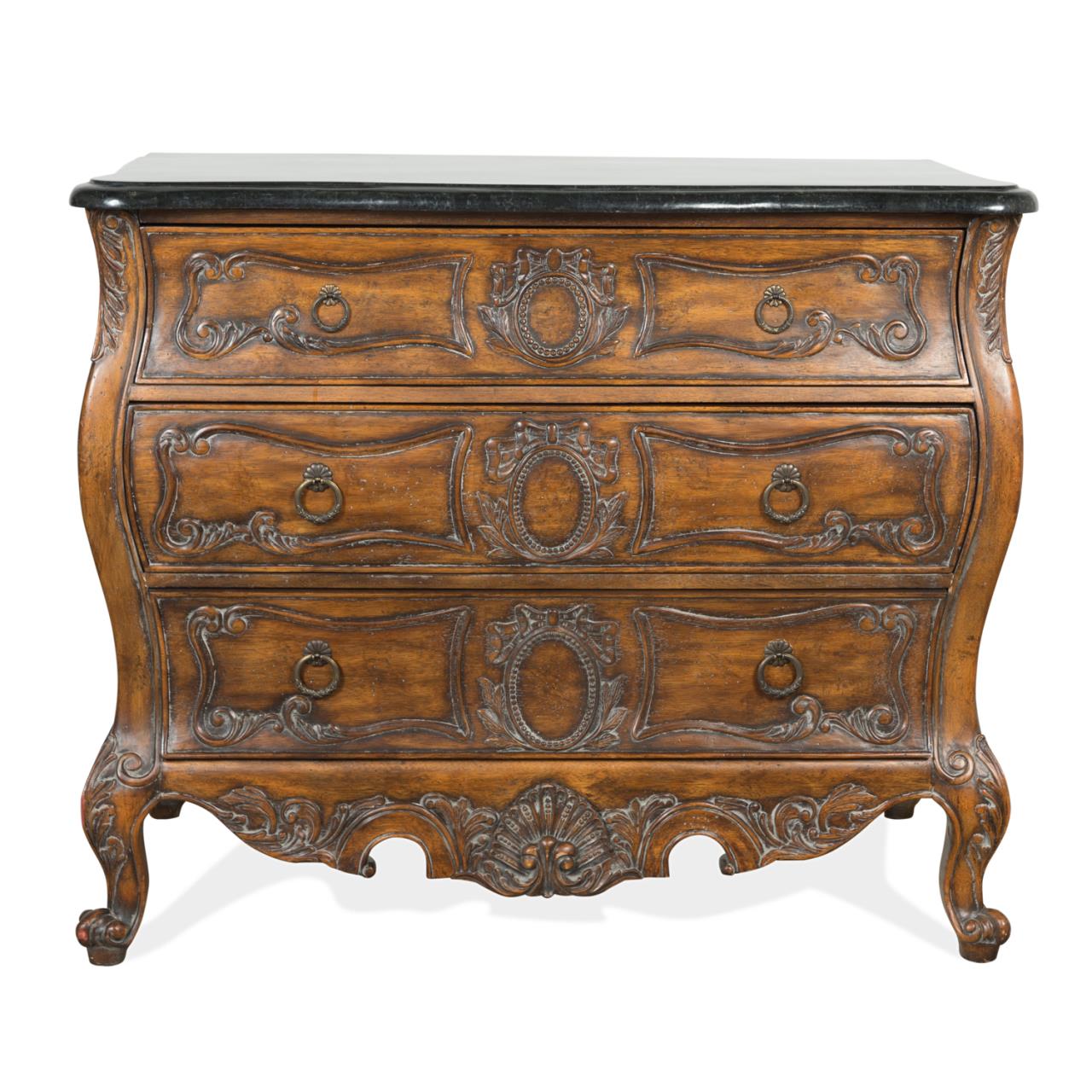 Appraisal: DREXEL HERITAGE COVINGTON PARK BOMBE CHEST Drexel Heritage Covington Park