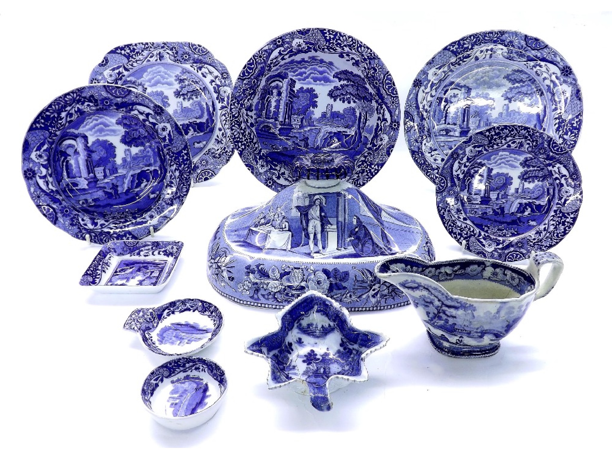 Appraisal: Collection of Copeland Spode Italian pattern table ware to include