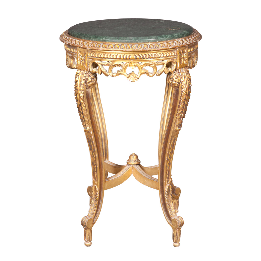 Appraisal: Louis XV Style Giltwood Gueridon Last quarter of the th