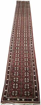 Appraisal: A Kurd Extra Long Runner Apprx '- x '- Medium