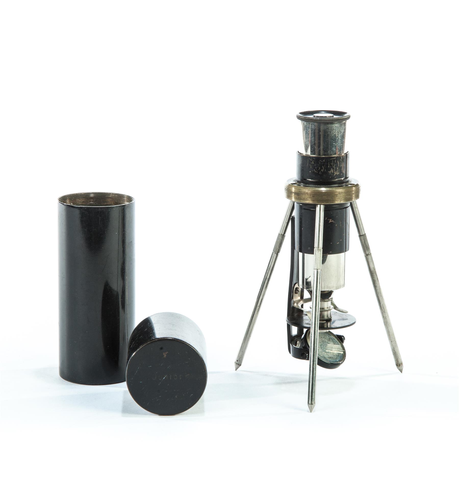 Appraisal: AMERICAN PORTABLE MICROSCOPE Second quarter- th century Collapsible monoscope in