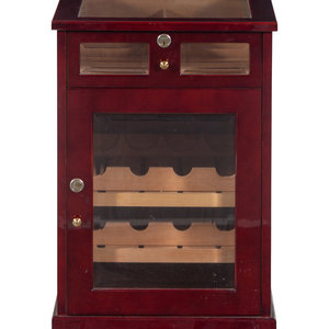 Appraisal: A Cigar Humidor End Table Late th Century Height x