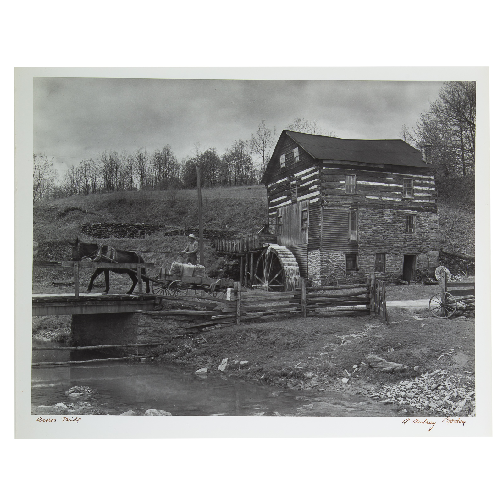 Appraisal: A AUBREY BODINE AMOS MILL American - Gelatin silver print