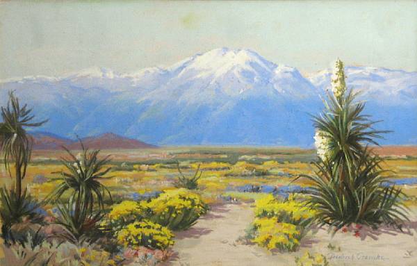 Appraisal: Deidrich Henry Gremke American - Desert in flower signed 'Diedrich