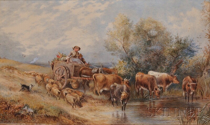 Appraisal: Attributed to Myles Birket Foster British - Heading to Market