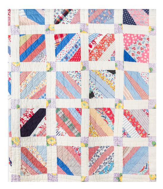 Appraisal: Sale Lot An American Patchwork Quilt th century having a