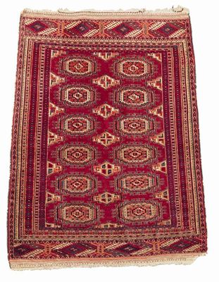 Appraisal: A Tekke Turkoman rug Turkmenistan c x in x cm