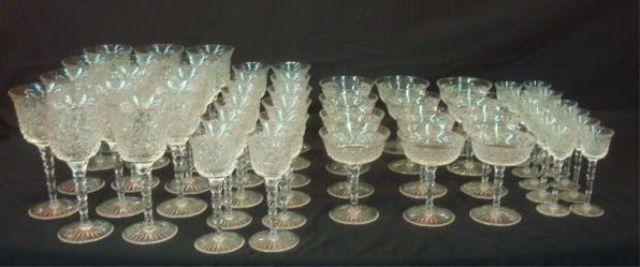 Appraisal: Cut Crystal Lot of Very Fine Cut Crystal Stemware Heavy