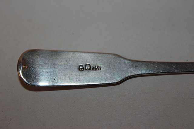 Appraisal: A SCOTTISH PROVINCIAL TEASPOON marks possibly for Edward Livingstone of